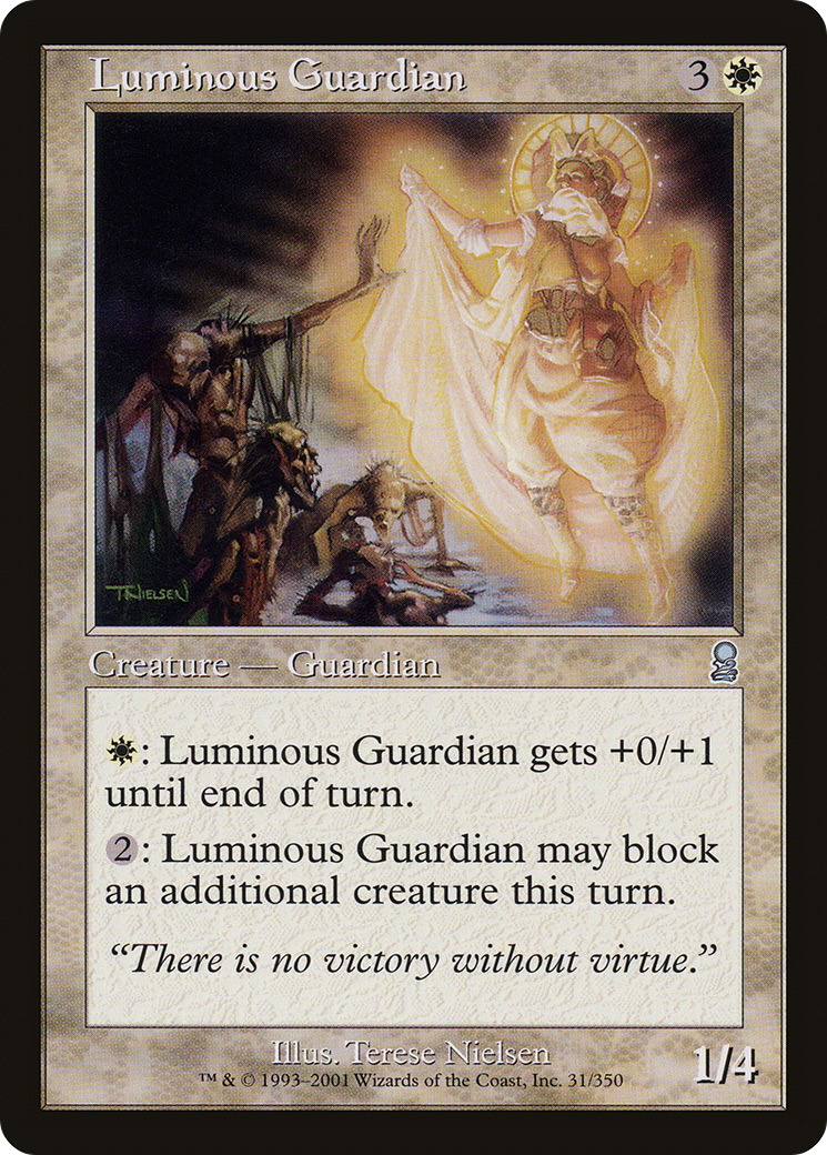 Luminous Guardian (ODY-031) [Odyssey] MTG Single Wizards of the Coast