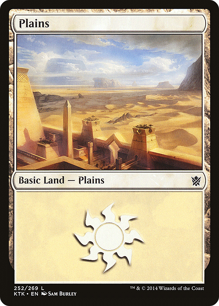 Plains (KTK-252) [Khans of Tarkir] Foil MTG Single Wizards of the Coast