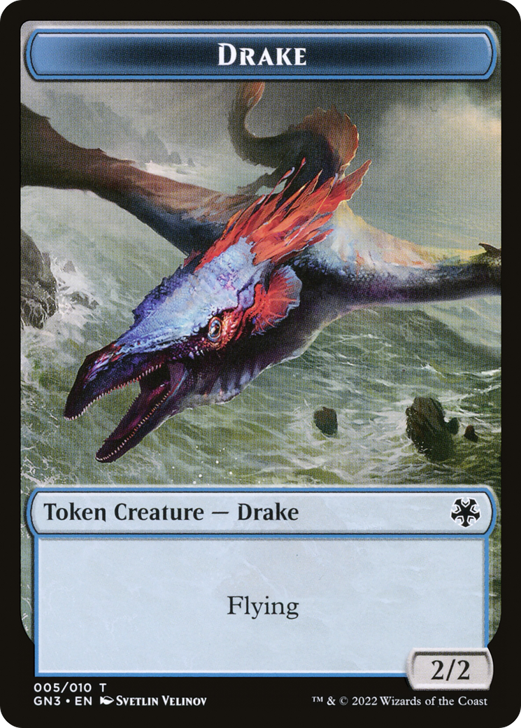 Drake (TGN3-005) [Tokens] Game Night: Free-for-All Tokens Foil MTG Single Wizards of the Coast