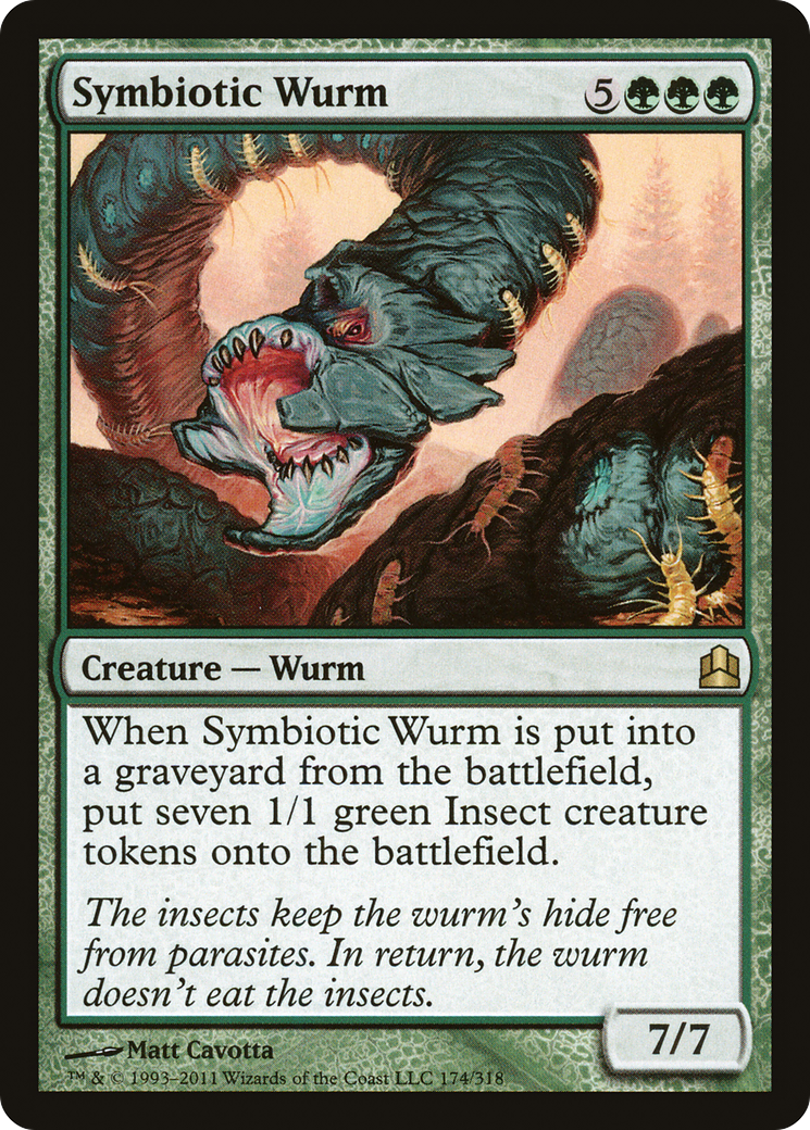 Symbiotic Wurm (CMD-174) [Commander 2011] MTG Single Wizards of the Coast
