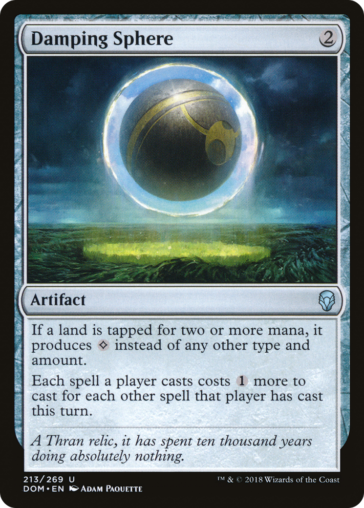 Damping Sphere (DOM-213) [Dominaria] MTG Single Wizards of the Coast