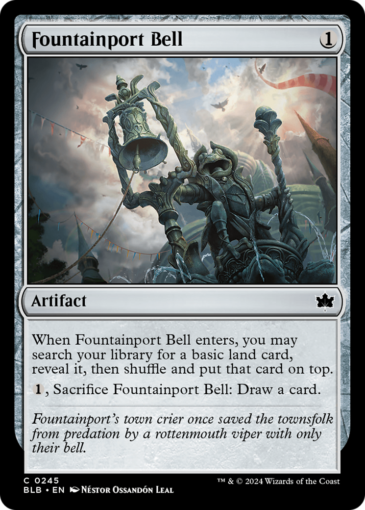 Fountainport Bell (BLB-245) [Bloomburrow] Foil MTG Single Wizards of the Coast