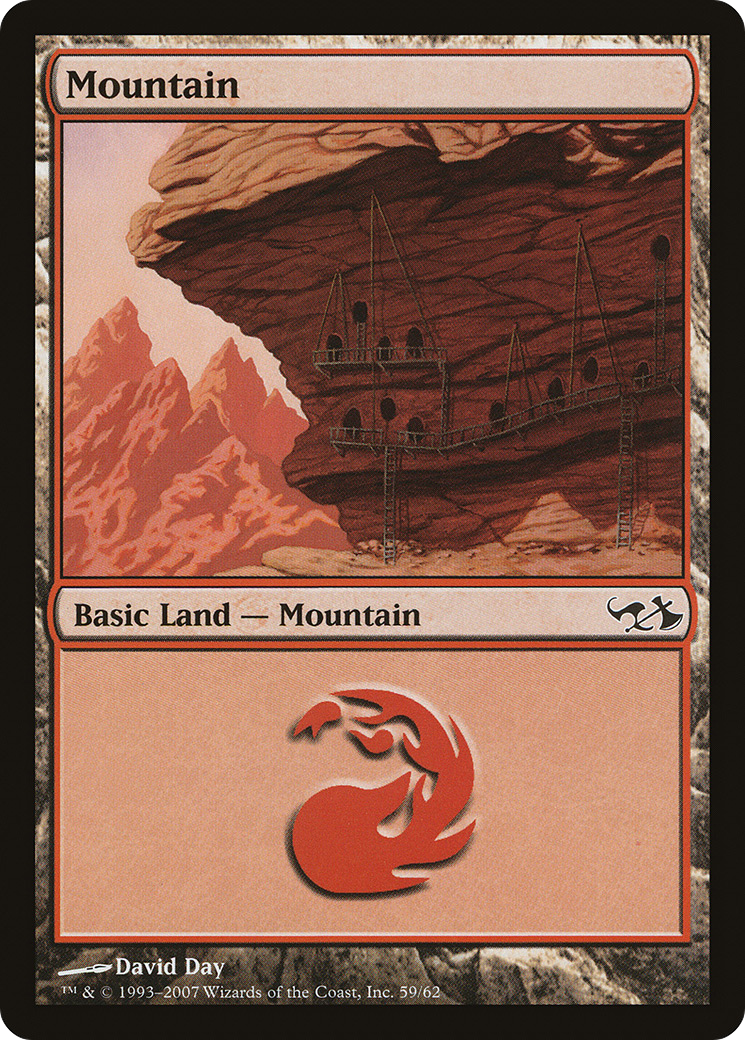 Mountain (59) (EVG-059) [Misc] Duel Decks: Elves vs. Goblins MTG Single Wizards of the Coast