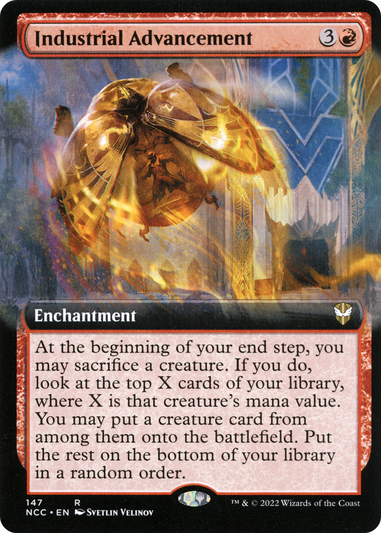 Industrial Advancement (NCC-147) [New Capenna Commander] (Extended Art) MTG Single Wizards of the Coast