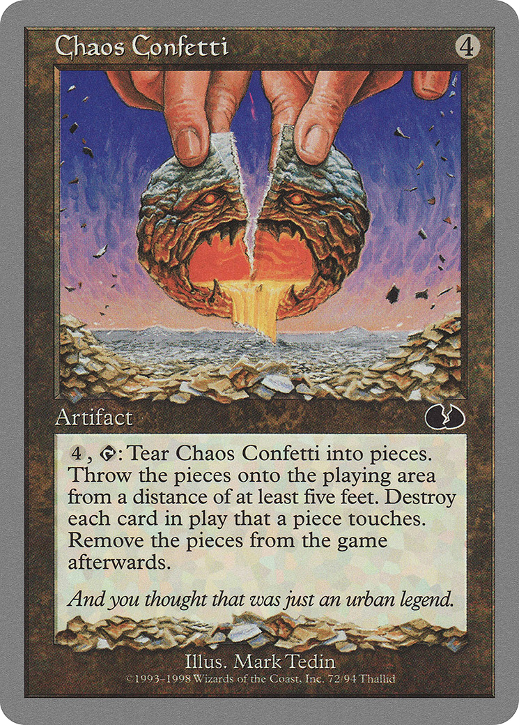 Chaos Confetti (UGL-072) [Unglued] MTG Single Wizards of the Coast