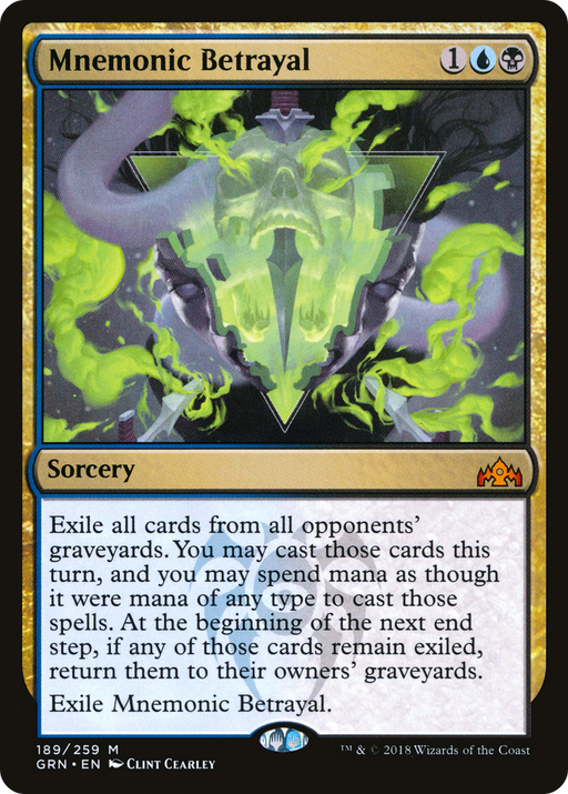 Mnemonic Betrayal (GRN-189) [Guilds of Ravnica] MTG Single Wizards of the Coast