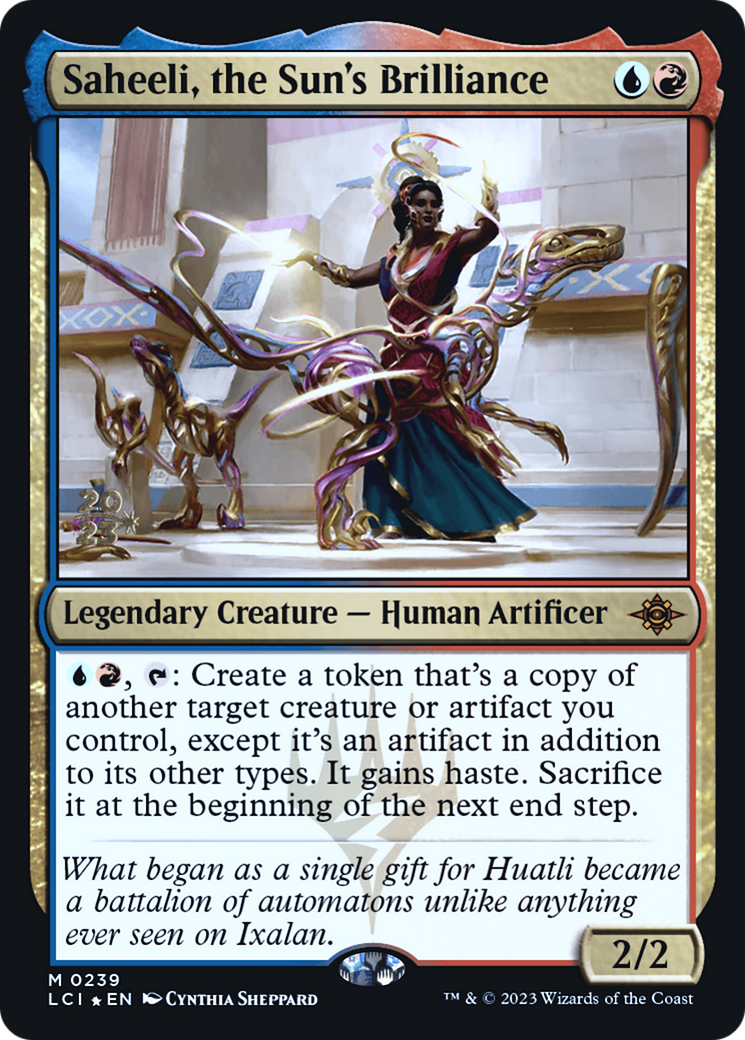 Saheeli, the Sun's Brilliance (PRE-239) [The Lost Caverns of Ixalan Promos] Foil MTG Single Wizards of the Coast