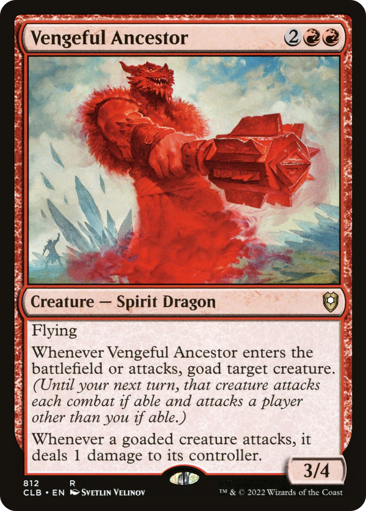 Vengeful Ancestor (CLB-812) [Commander Legends: Battle for Baldur's Gate] MTG Single Wizards of the Coast