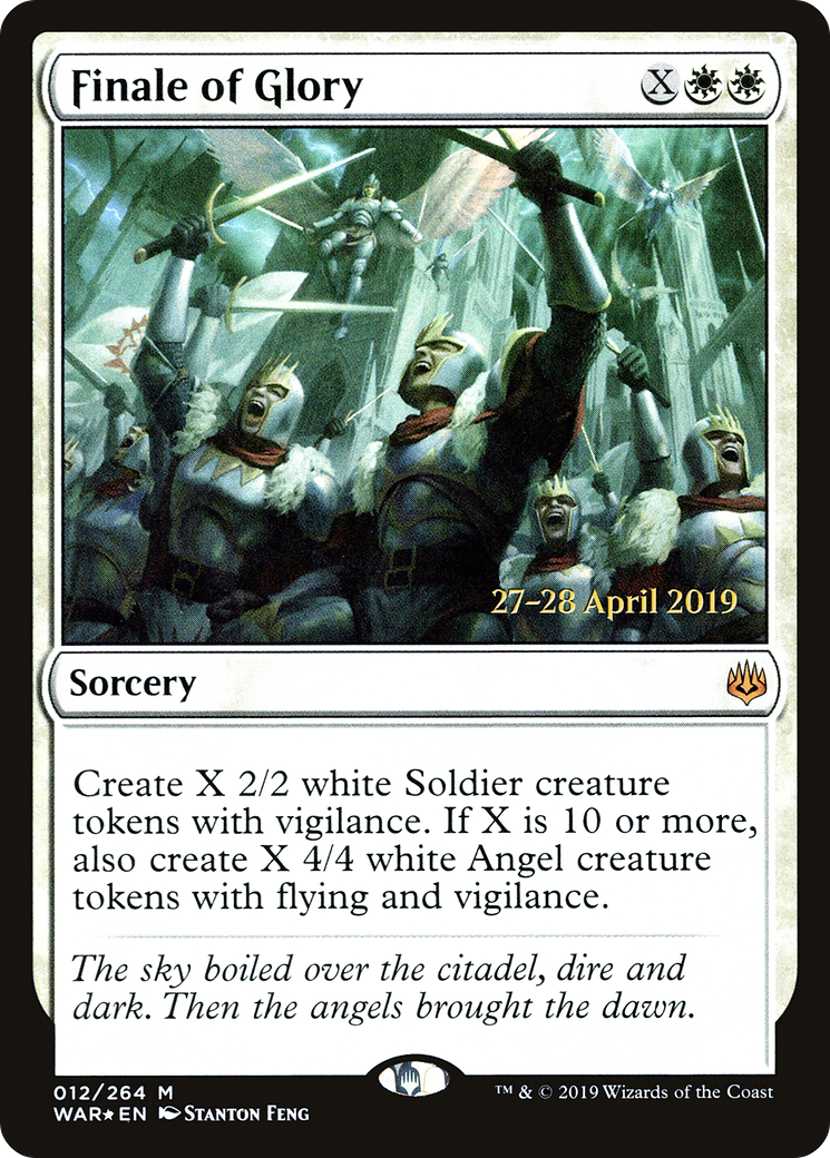 Finale of Glory (PRE-012) [War of the Spark Promos] Foil MTG Single Wizards of the Coast