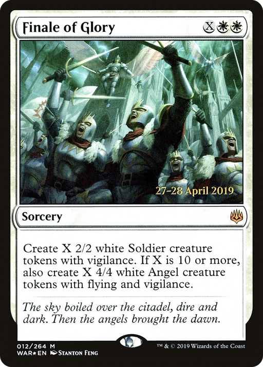 Finale of Glory (PRE-012) [War of the Spark Promos] Foil MTG Single Wizards of the Coast