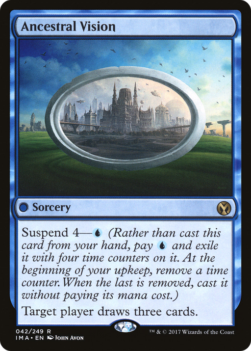 Ancestral Vision (IMA-042) [Iconic Masters] MTG Single Wizards of the Coast