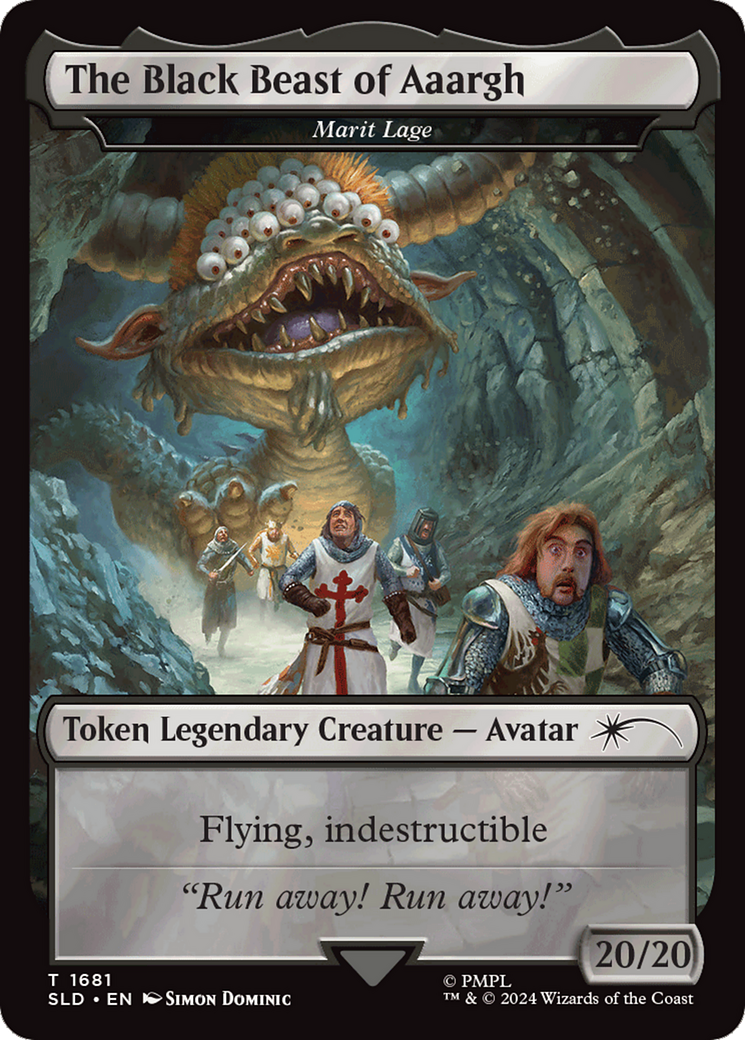 The Black Beast of Aaargh - Marit Lage Token [Secret Lair Drop Series] MTG Single Magic: The Gathering