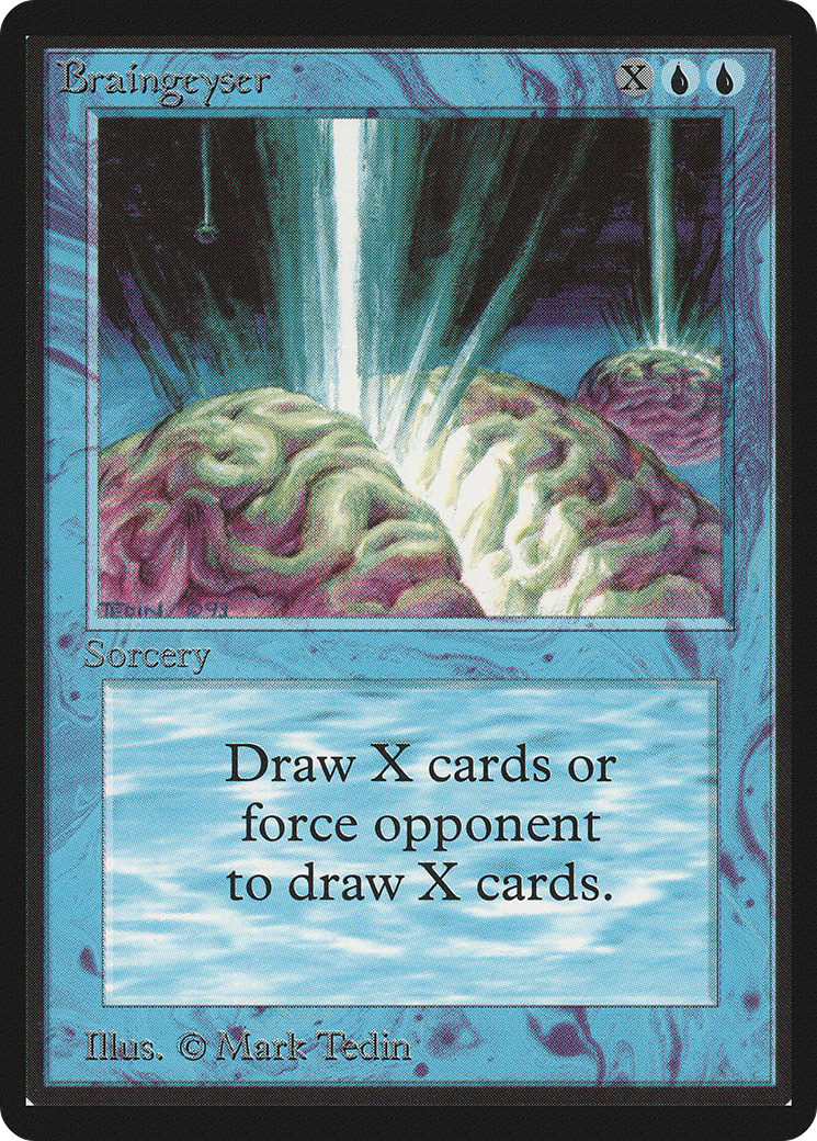 Braingeyser (LEB-) [Oldschool] Limited Edition Beta MTG Single Wizards of the Coast
