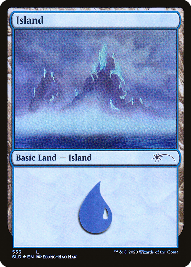 Island (553) (SLD-553) [Secret Lair] Drop Foil MTG Single Wizards of the Coast