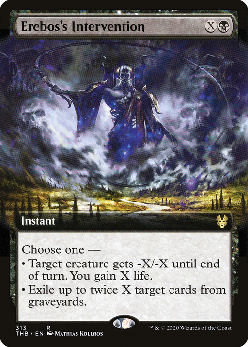 Erebos's Intervention (THB-313) [Theros Beyond Death] (Extended Art) MTG Single Wizards of the Coast