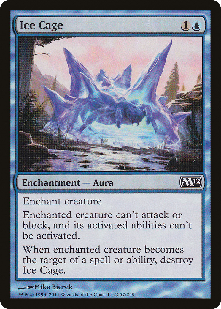 Ice Cage (M12-057) [Magic 2012] Foil MTG Single Wizards of the Coast