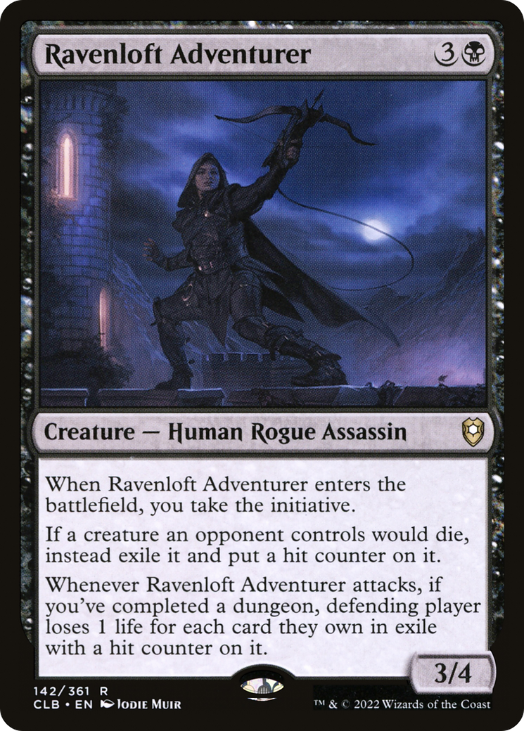 Ravenloft Adventurer (CLB-142) [Commander Legends: Battle for Baldur's Gate] Foil MTG Single Wizards of the Coast
