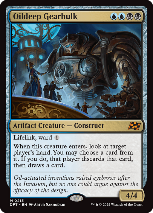 Oildeep Gearhulk (DFT-215) [Aetherdrift] MTG Single Wizards of the Coast