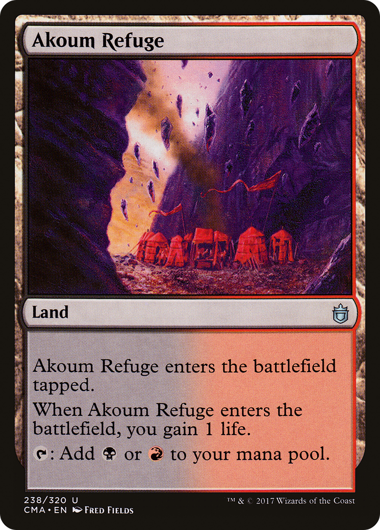 Akoum Refuge (CMA-238) [Commander Anthology] MTG Single Wizards of the Coast