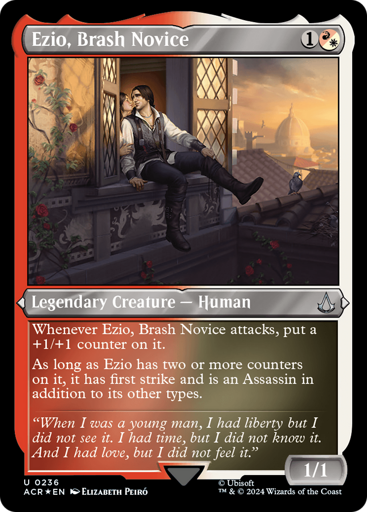 Ezio, Brash Novice (ACR-236) [Assassin's Creed] Etched Foil MTG Single Wizards of the Coast
