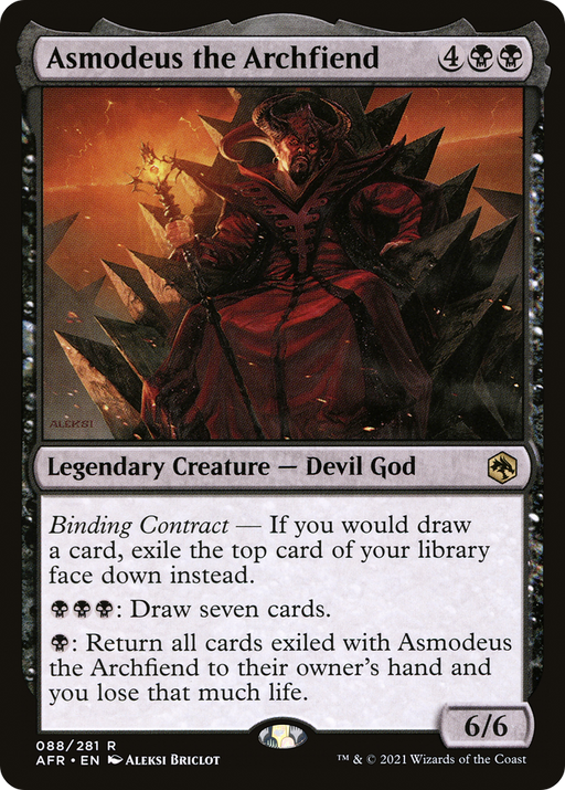Asmodeus the Archfiend (AFR-088) [Adventures in the Forgotten Realms] MTG Single Wizards of the Coast