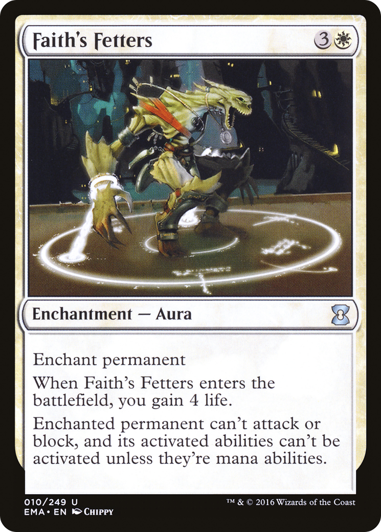 Faith's Fetters (EMA-010) [Eternal Masters] MTG Single Wizards of the Coast