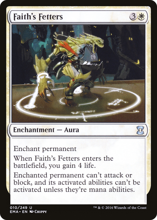 Faith's Fetters (EMA-010) [Eternal Masters] MTG Single Wizards of the Coast