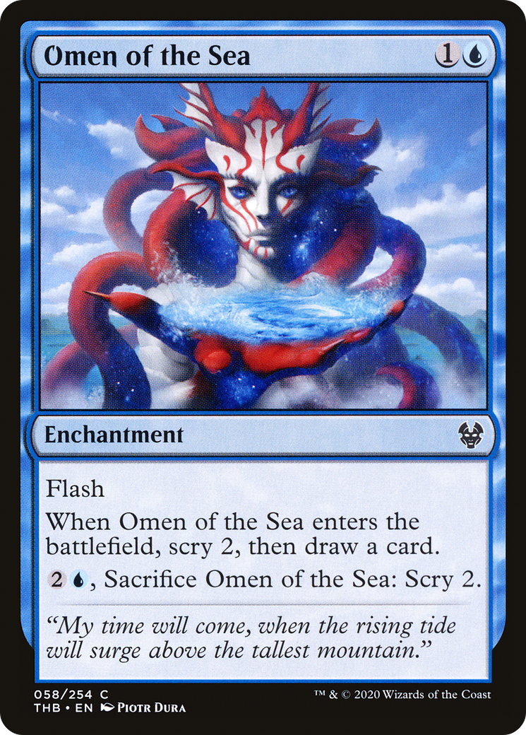 Omen of the Sea (THB-058) [Theros Beyond Death] MTG Single Wizards of the Coast