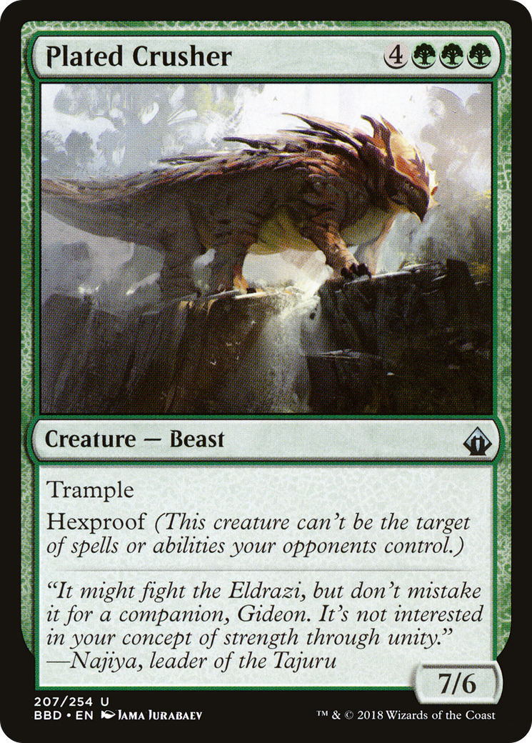 Plated Crusher (BBD-207) [Battlebond] MTG Single Wizards of the Coast