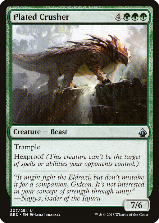 Plated Crusher (BBD-207) [Battlebond] MTG Single Wizards of the Coast