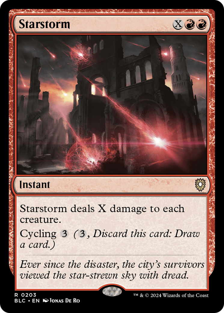Starstorm (BLC-203) [Bloomburrow Commander] MTG Single Wizards of the Coast
