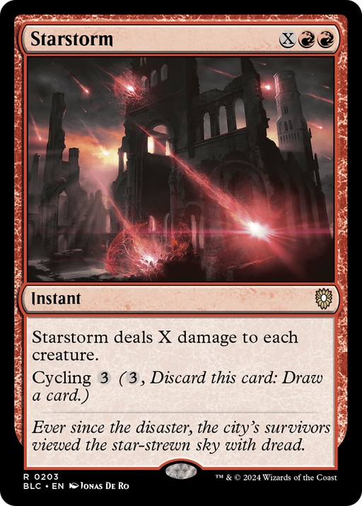 Starstorm (BLC-203) [Bloomburrow Commander] MTG Single Wizards of the Coast