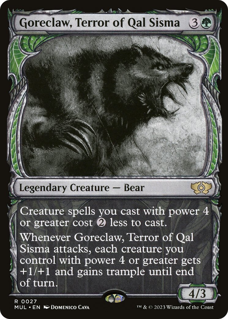 Goreclaw, Terror of Qal Sisma (MUL-027) [Multiverse Legends] (Showcase) MTG Single Wizards of the Coast