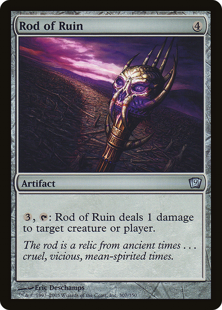 Rod of Ruin (9ED-307) [9th Edition] Foil MTG Single Wizards of the Coast