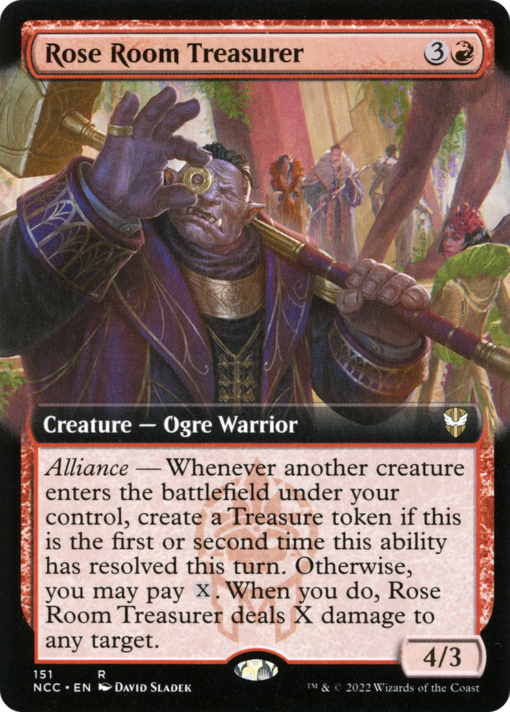 Rose Room Treasurer (NCC-151) [New Capenna Commander] (Extended Art) MTG Single Wizards of the Coast