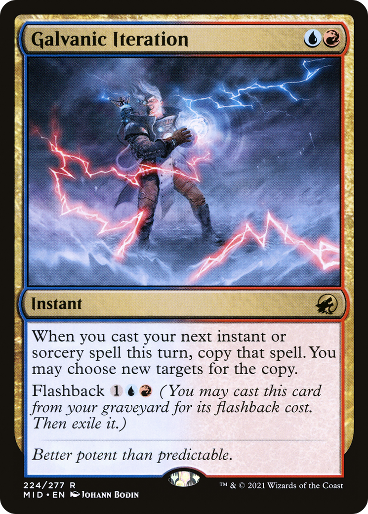 Galvanic Iteration (MID-224) [Innistrad: Midnight Hunt] MTG Single Wizards of the Coast
