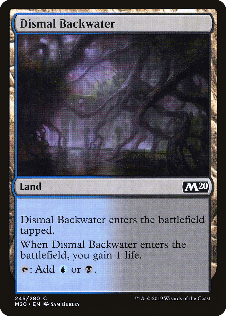 Dismal Backwater (M20-245) [Core Set 2020] Foil MTG Single Wizards of the Coast