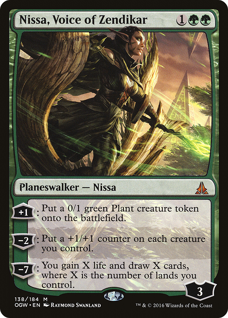 Nissa, Voice of Zendikar (OGW-138) [Oath of the Gatewatch] Foil MTG Single Wizards of the Coast