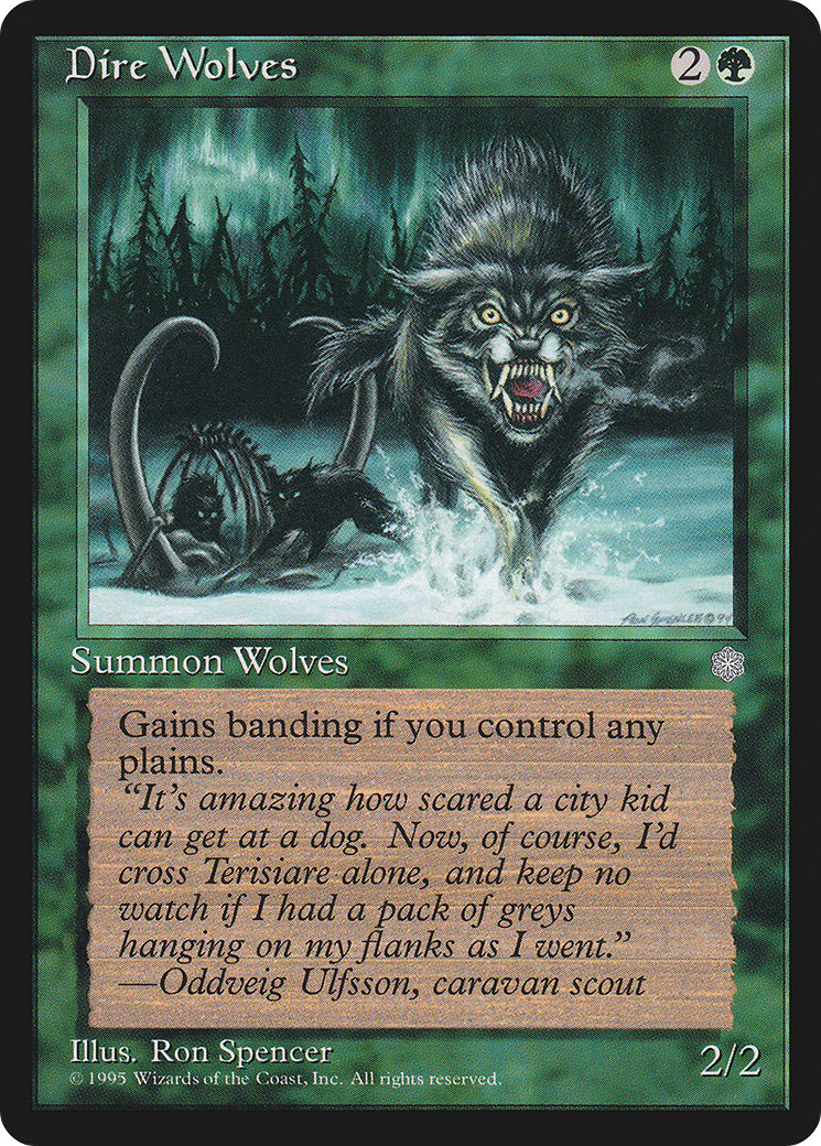 Dire Wolves (ICE-) [Ice Age] MTG Single Wizards of the Coast
