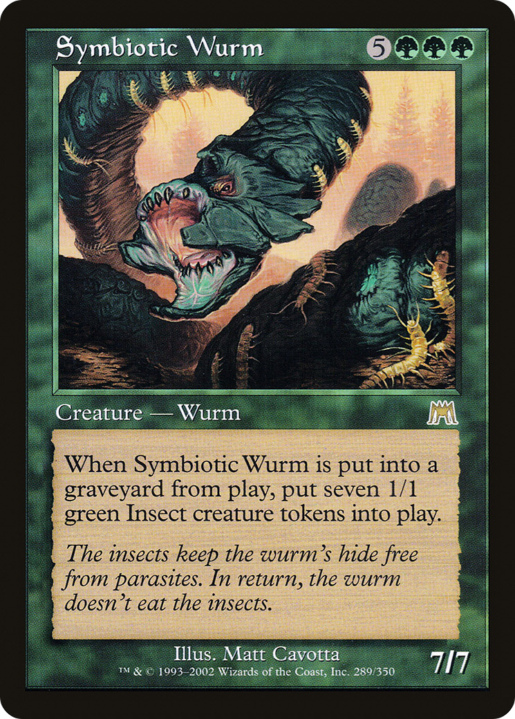 Symbiotic Wurm (ONS-289) [Onslaught] MTG Single Wizards of the Coast