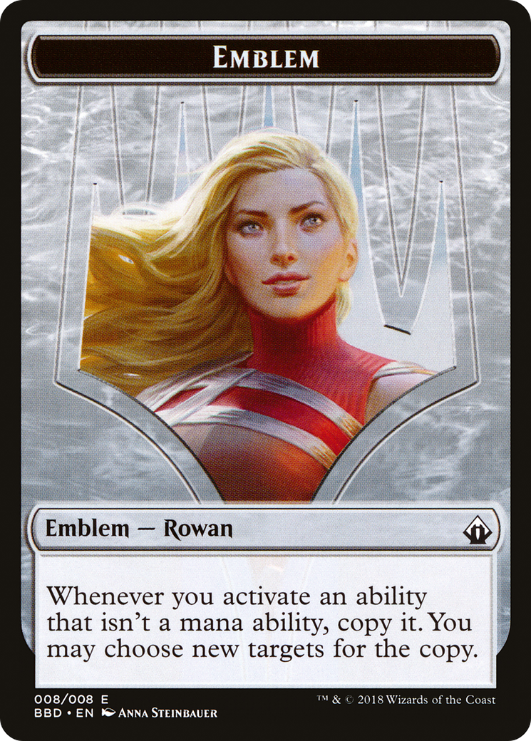 Emblem - Rowan Kenrith (BBD-008) [Tokens] Battlebond Tokens MTG Single Wizards of the Coast