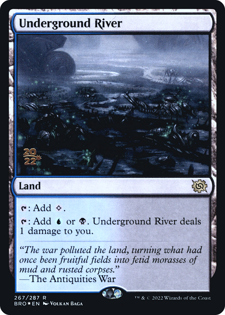 Underground River (PRE-267) [The Brothers' War Promos] Foil MTG Single Wizards of the Coast