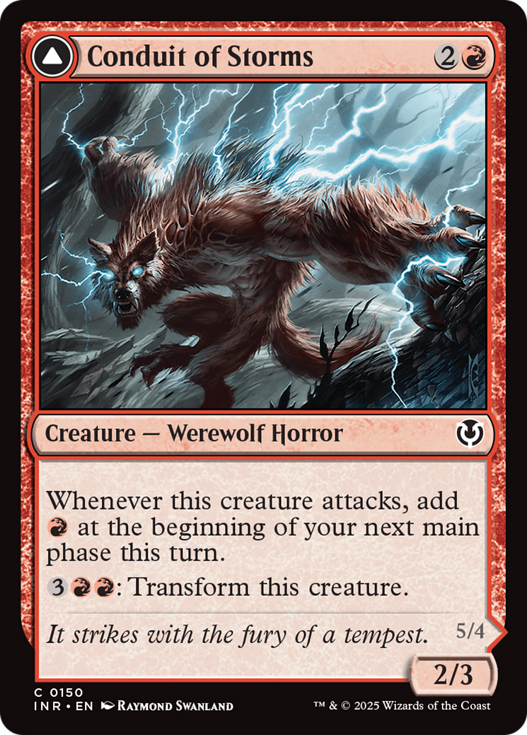 Conduit of Storms (INR-150) [Innistrad Remastered] Foil MTG Single Wizards of the Coast
