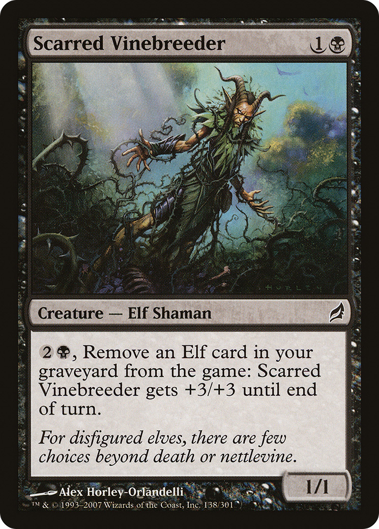 Scarred Vinebreeder (LRW-138) [Lorwyn] MTG Single Wizards of the Coast