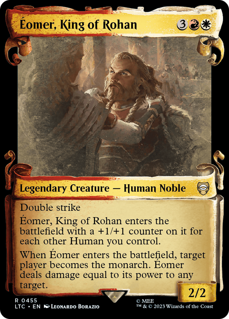 Eomer, King of Rohan (Showcase Scrolls) (LTC-455) [Tales of Middle-earth Commander] (Showcase) MTG Single Wizards of the Coast