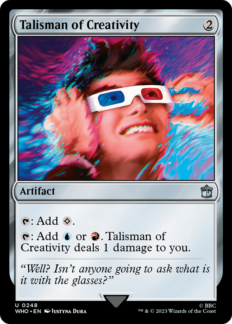 Talisman of Creativity (WHO-248) [Doctor Who] MTG Single Wizards of the Coast