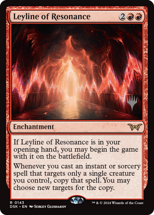 Leyline of Resonance (PPDSK-143) [Duskmourn: House of Horror Promos] MTG Single Wizards of the Coast