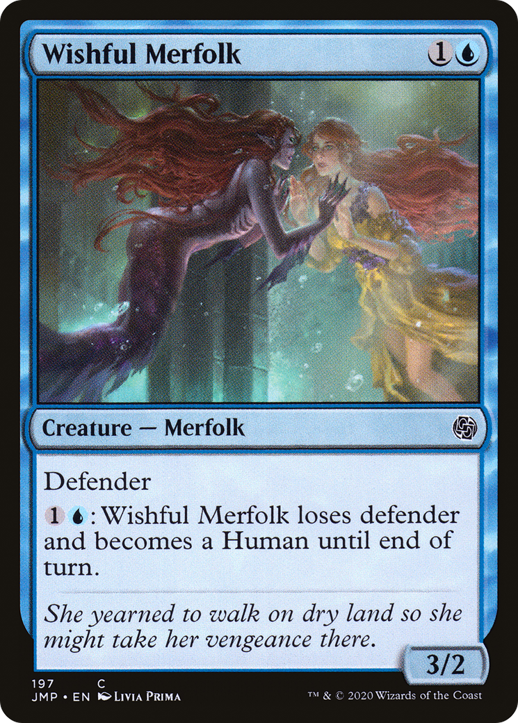 Wishful Merfolk (JMP-197) [Jumpstart] MTG Single Wizards of the Coast
