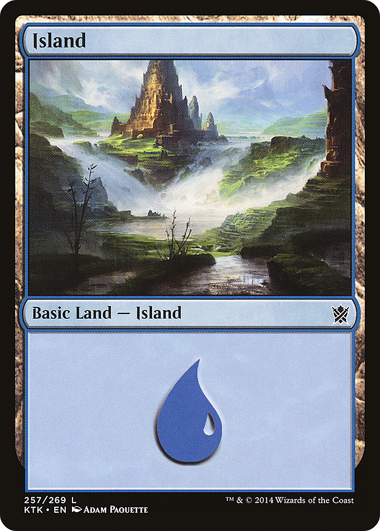 Island (KTK-257) [Khans of Tarkir] Foil MTG Single Wizards of the Coast