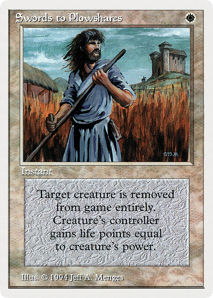 Swords to Plowshares (SUM-041) [Misc] Summer Magic / Edgar MTG Single Wizards of the Coast